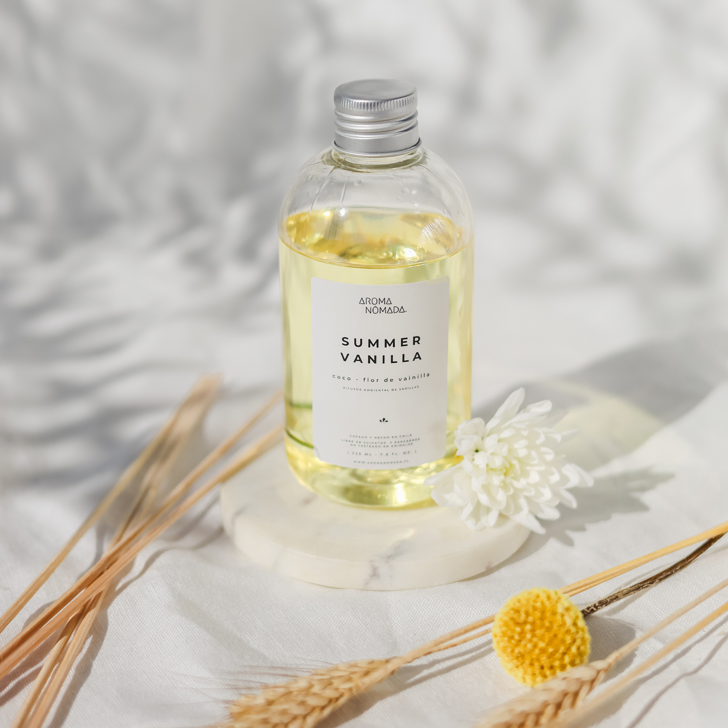 DIFUSOR DE VARITAS SUMMER VANILLA | COCO Y FLOR DE VAINILLA
