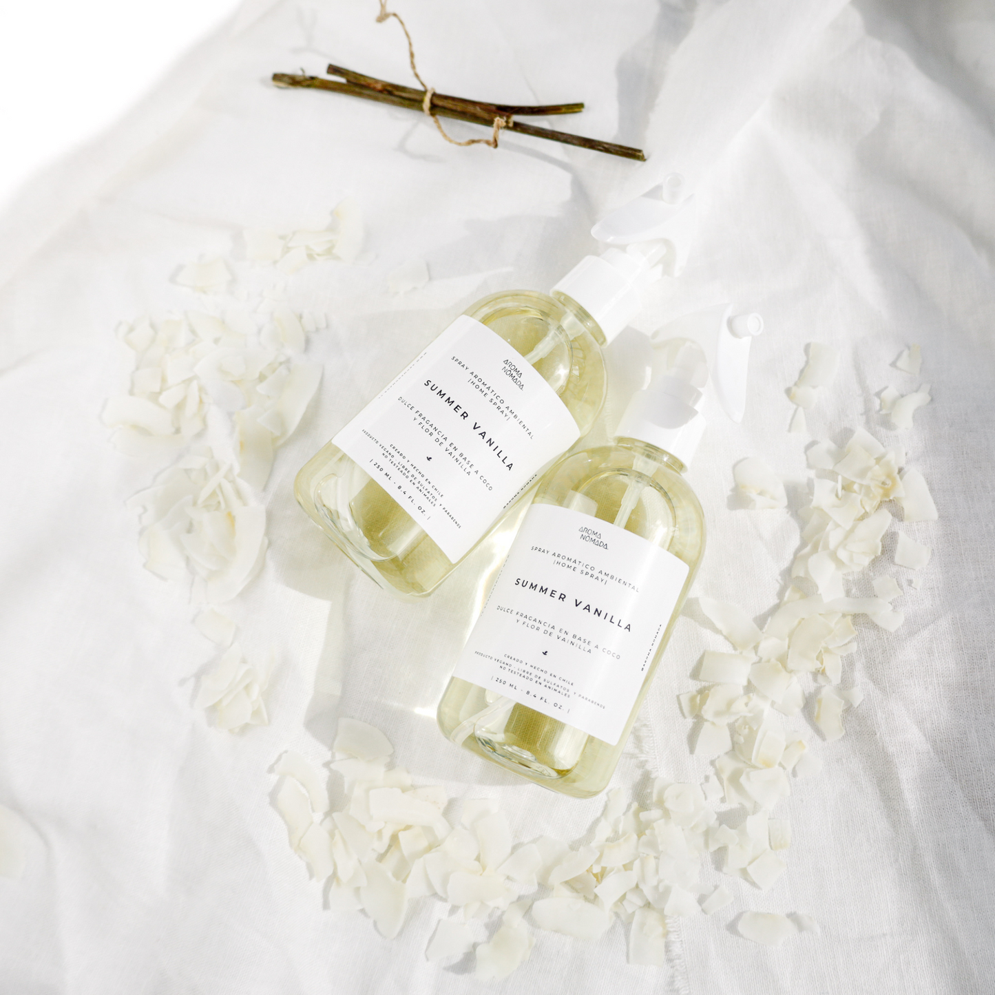 HOME SPRAY AMBIENTAL Y TEXTIL SUMMER VANILLA | COCO Y FLOR DE VAINILLA