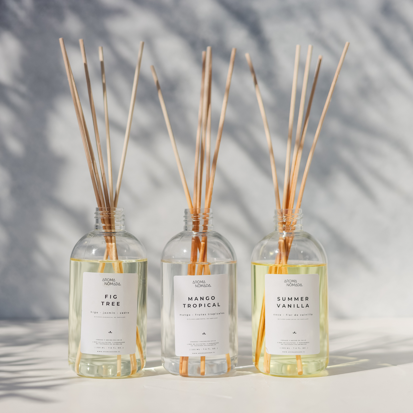 PACK 3 DIFUSOR VARITAS | AROMAS MANGO TROPICAL + SUMMER VANILLA + FIG TREE