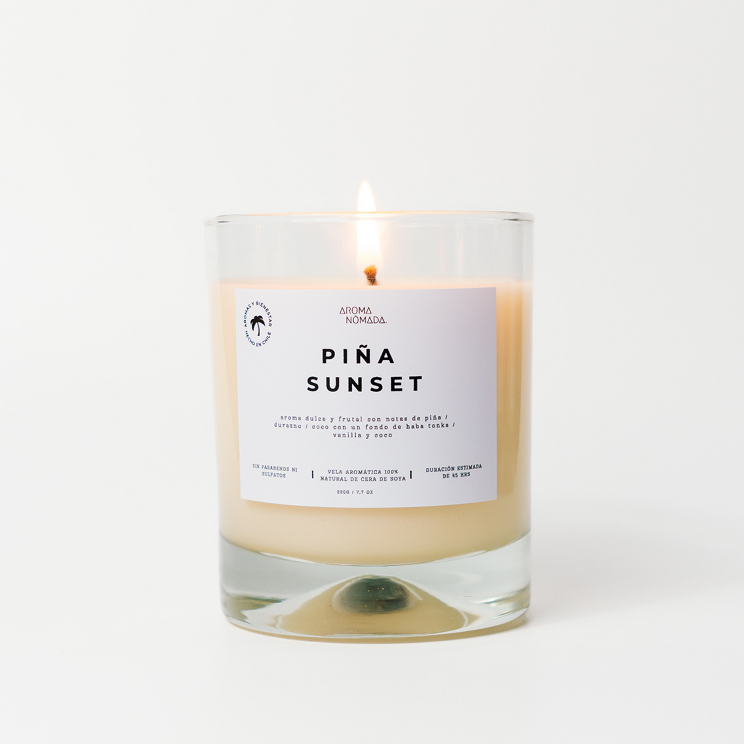PIÑA SUNSET  |VELA AROMÁTICA DE CERA DE SOYA 220 g